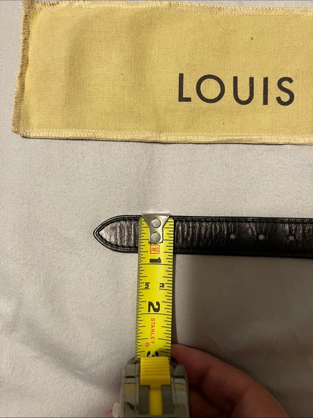 Louis Vuitton Black Leather Bracelet